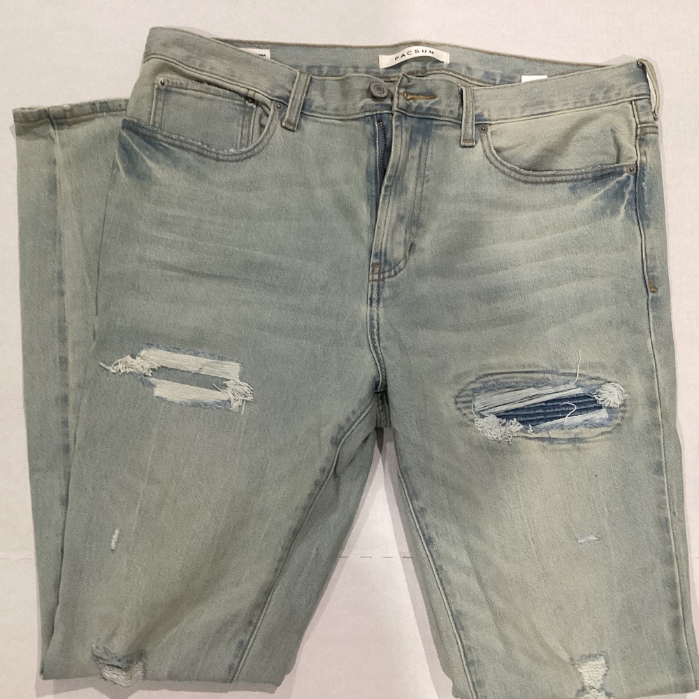 PacSun  stacked skinny distressed  jean men size 34x32